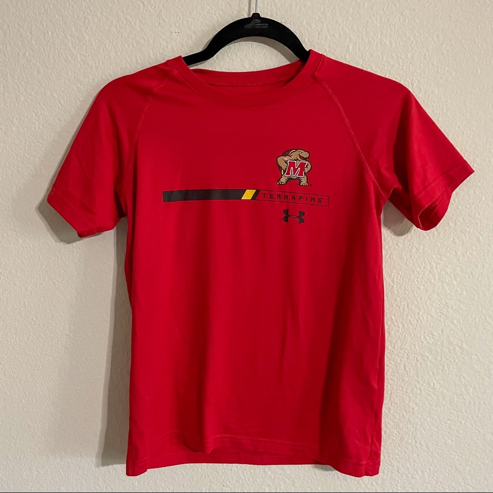 Under armour youth Maryland Terapins dryfit shirt UMD